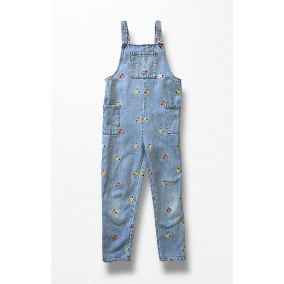 Mini Boden Embroidered Overalls, Size  8/9 - Picture 1 of 6